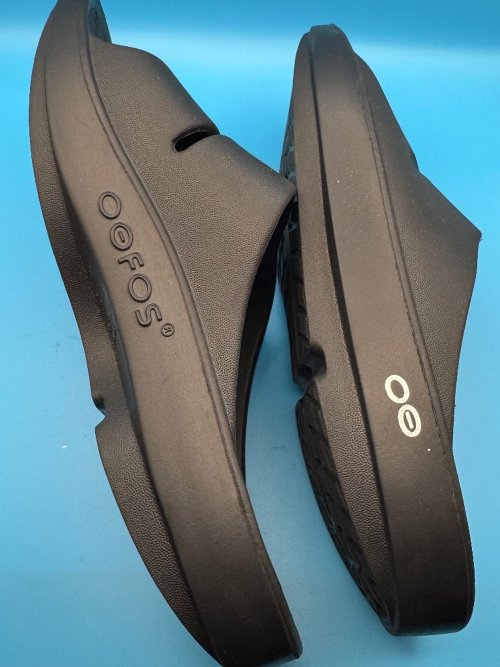 Oofos OOahh Slides Womens Size 7 Recovery Comfort Slip On Sandals Black Mens 5